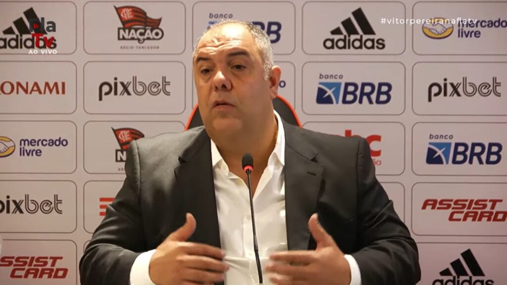 Marcos Braz, dirigente do Flamengo; diretor e diretoria receberam críticas após Flamengo perder para o Al Hilal no Mundial de Clubes