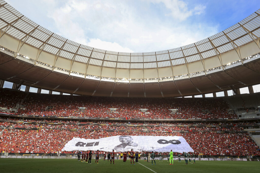 Estádio Mané Garrincha lotado na decisão da Supercopa entre Flamengo e Palmeiras