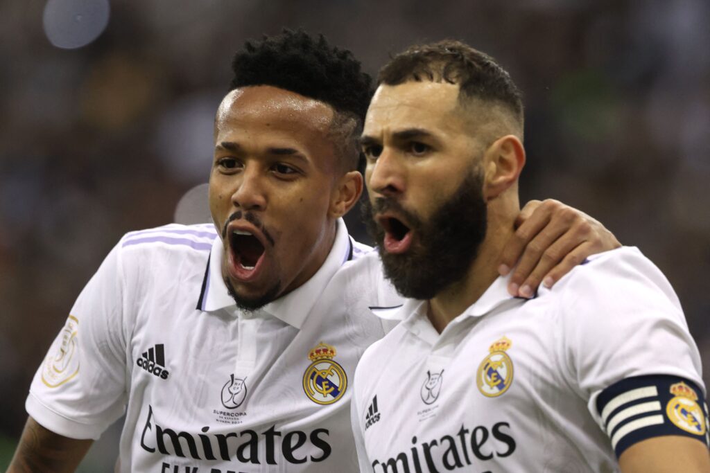 Militão e Benzema se machucam e viram dúvida no Real Madrid