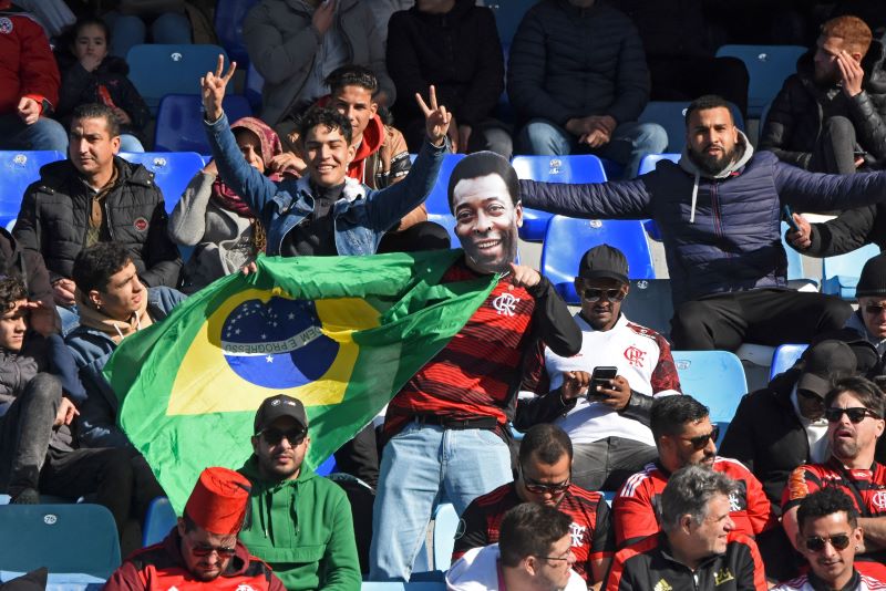 Torcida do Flamengo no Mundial da FIFA: Foto: AFP via Getty Images