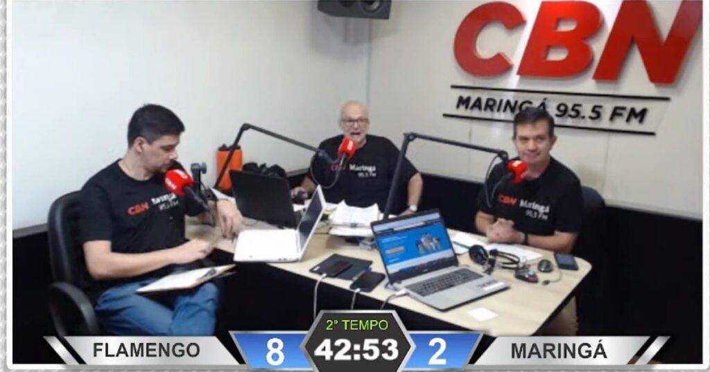Rádio CBN Maringá se frustra com goleada do Flamengo