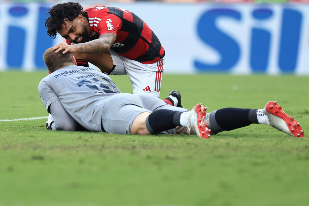 Gabigol em jogo entre Flamengo e Botafogo