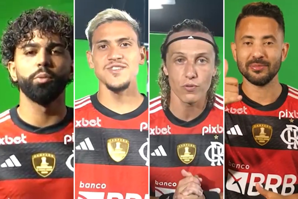 Gabigol, Pedro, David Luiz e Everton Ribeiro