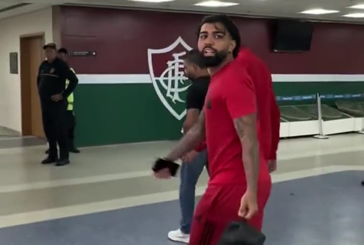 Gabigol responde jornalistas sobre provocação a Marcelo em Flamengo x Fluminense na Copa do Brasil