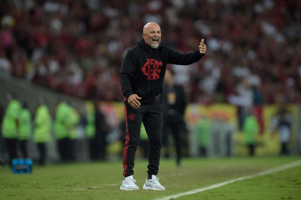 Jorge Sampaoli, técnico do Flamengo; treinador tem aproveitamento similar ao de Dorival nos primeiros 20 jogos
