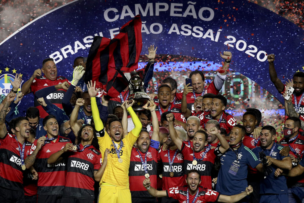 Flamengo comemora título do Brasileirão em 2020