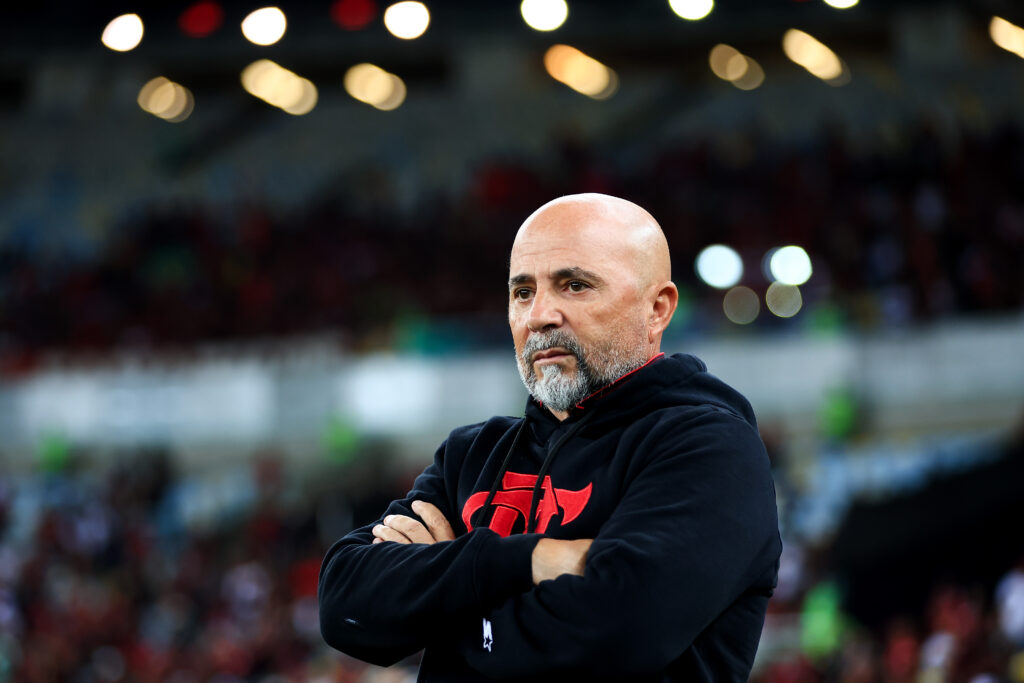 Jorge Sampaoli, técnico do Flamengo; Time não venceu nenhum jogo após semana de treinos desde que o técnico foi contratado