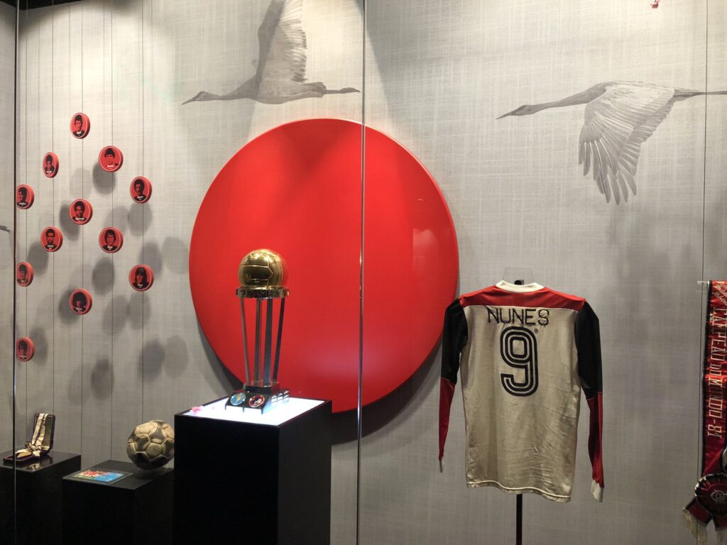 Espaço em homenagem ao título mundial de 1981 no Museu do Flamengo