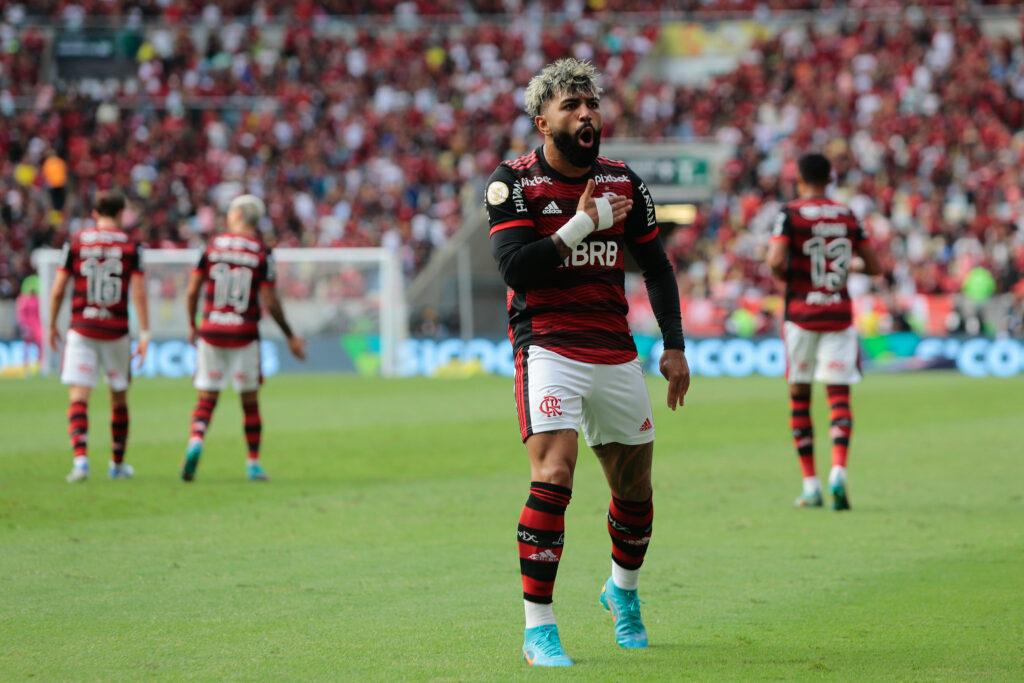 Gabigol marcou na vitória do Flamengo contra o São Paulo pelo Brasileirão 2022