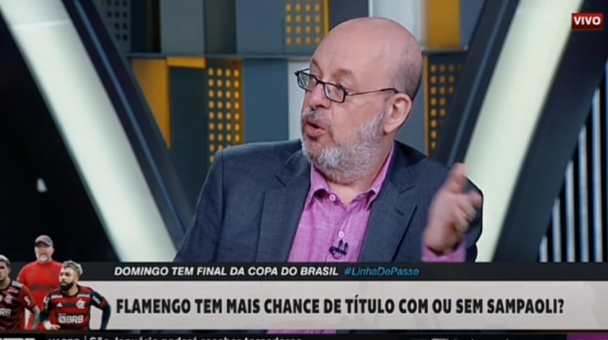 Vitor Birner se irrita com atuação patética do Flamengo na ESPN