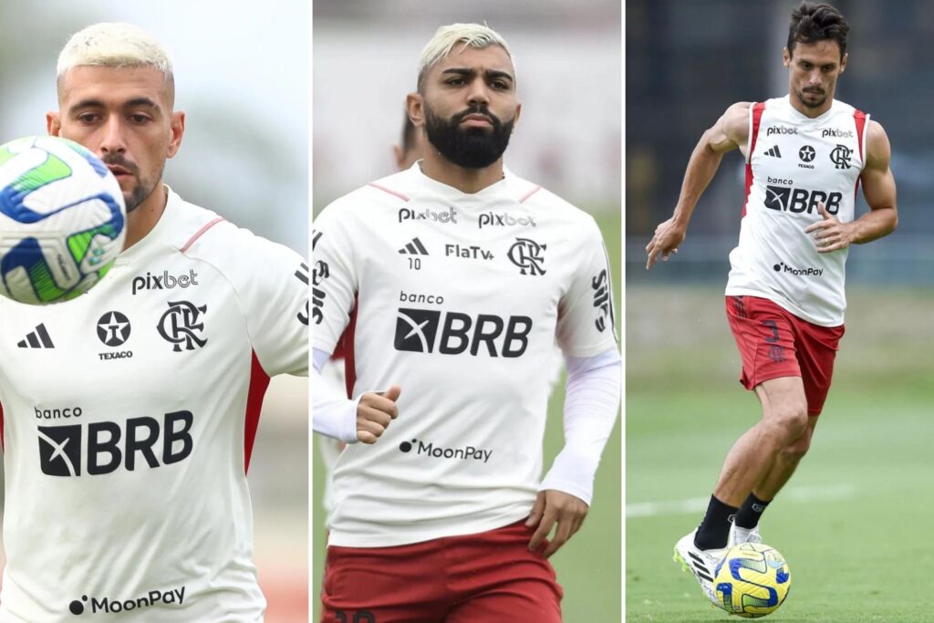 Em coletiva após vitória, preparador físico do Flamengo esclareceu como está a condição física de Arrascaeta, Gabigol e Rodrigo Caio