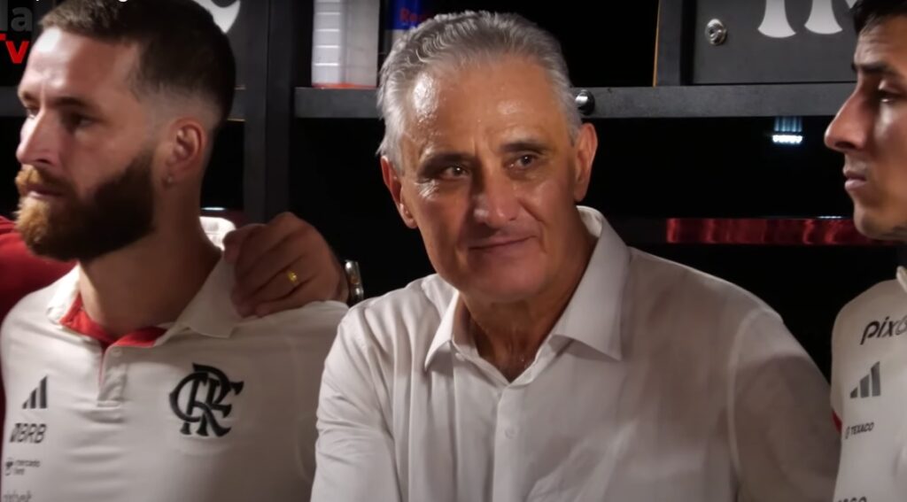 Tite em vestiário do Flamengo