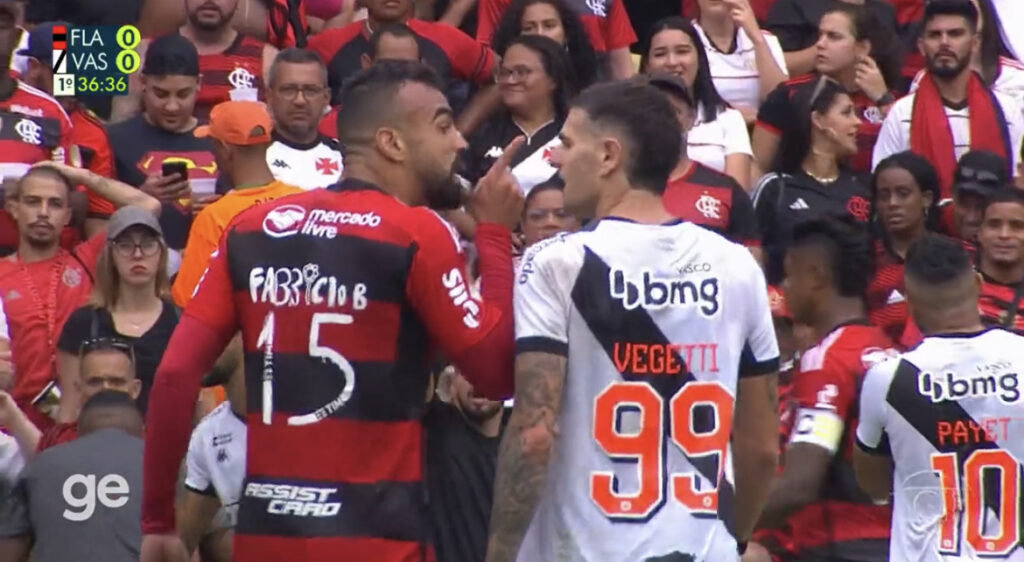 Fabrício Bruno se estranhou com Vegetti durante o classíco entre Flamengo x Vasco e comentou sobre na Fla TV