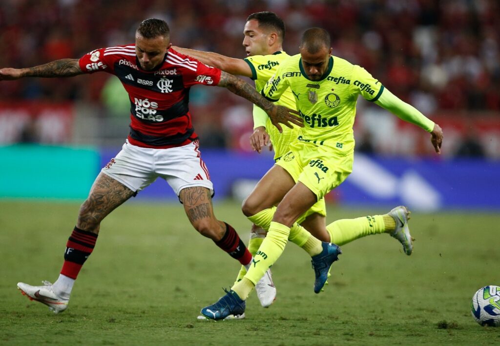Everton Cebolinha em Flamengo x Palmeiras