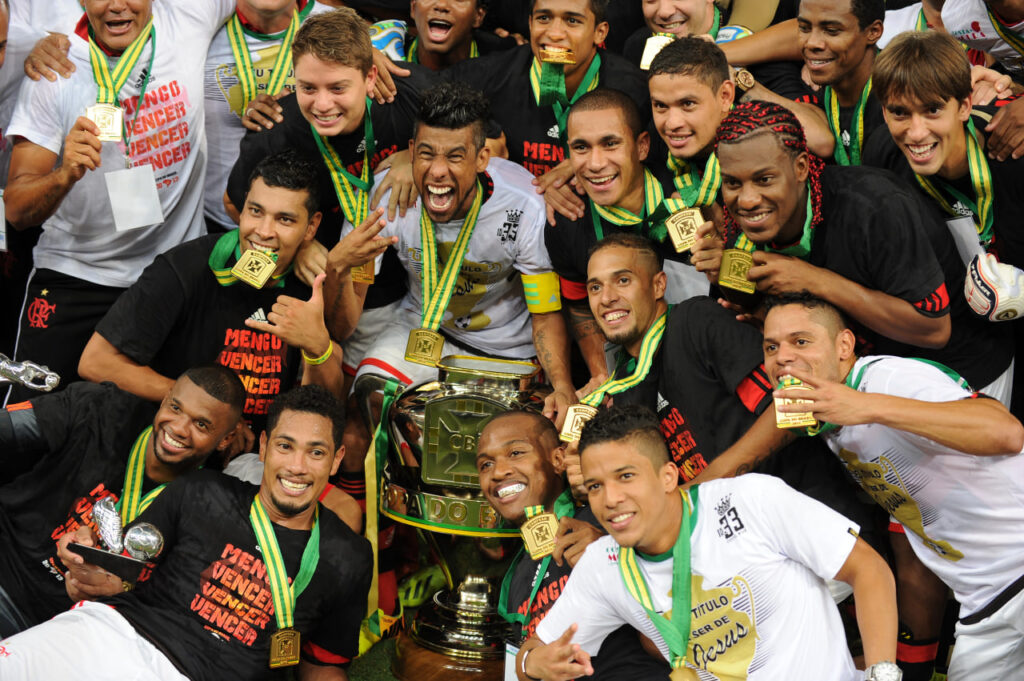 Time do Flamengo campeão da Copa do Brasil 2013