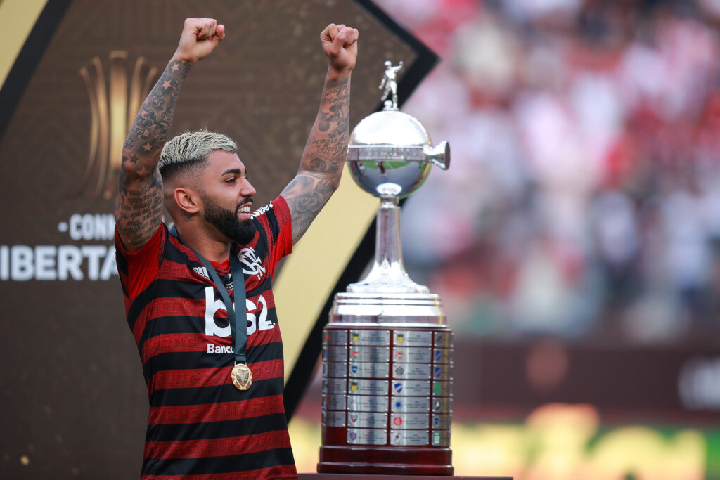 Gabigol comemora Libertadores 2019 pelo Flamengo