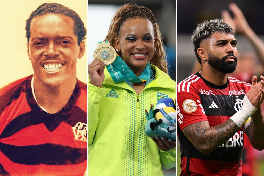 Leônidas, Rebeca Andrade e Gabigol são alguns dos atletas pretos que fizeram/fazem história no Flamengo
