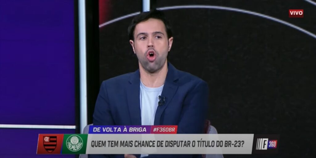 Raphael Prates aposta em Palmeiras contra Flamengo