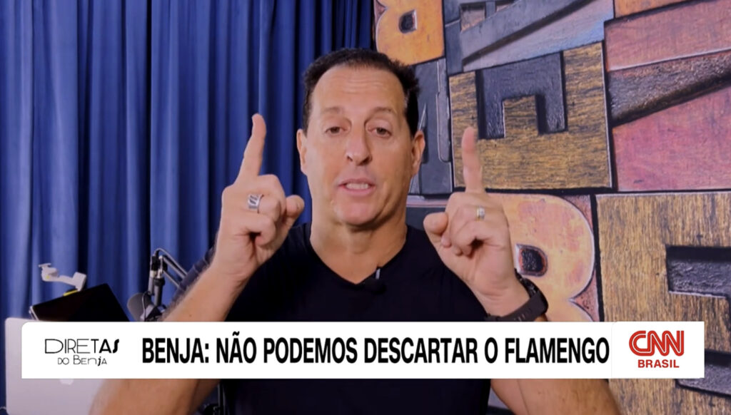 Benja sobre Flamengo na briga pelo título do Brasileirão