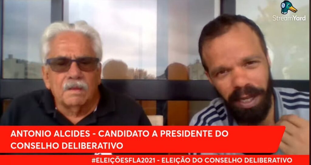 Túlio Rodrigues entrevista Alcides em 2021. Blogueiro Túllio Rodrigues será julgado hoje por Landim e colegas do Conselho Diretor do Flamengo por chamar presidente do Code de "frouxo"