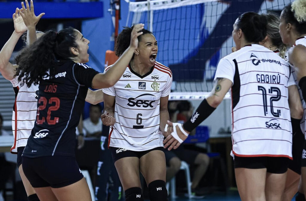 Sesc RJ Flamengo em ação na Superliga Feminina 23/24