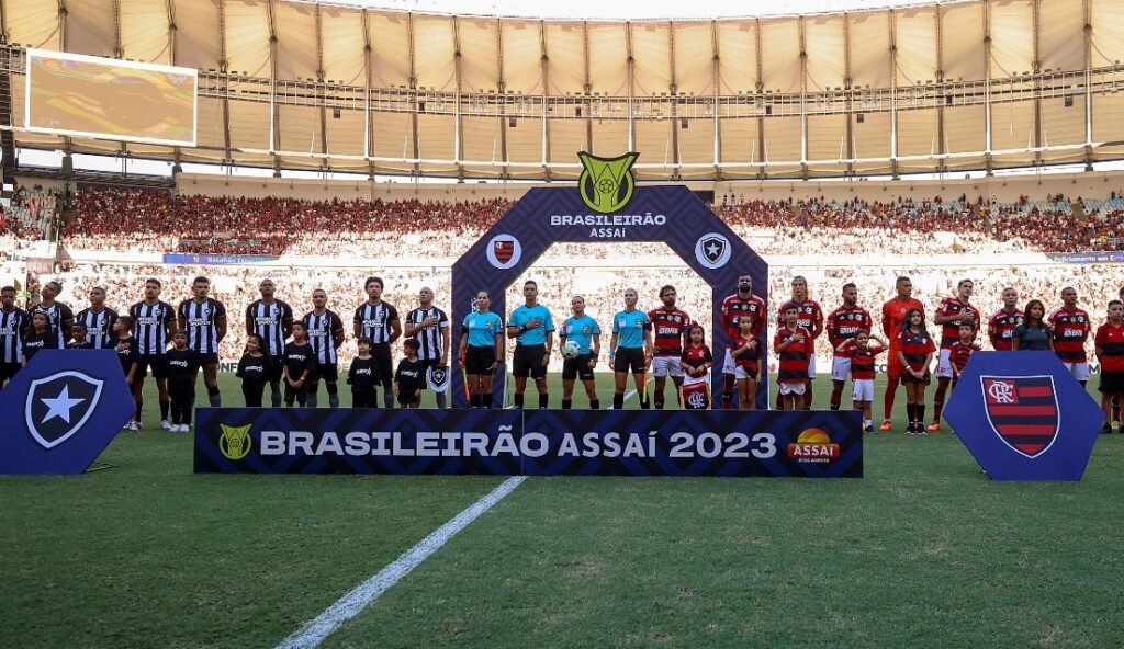 Jogo entre Flamengo e Botafogo no Brasileirão 2023