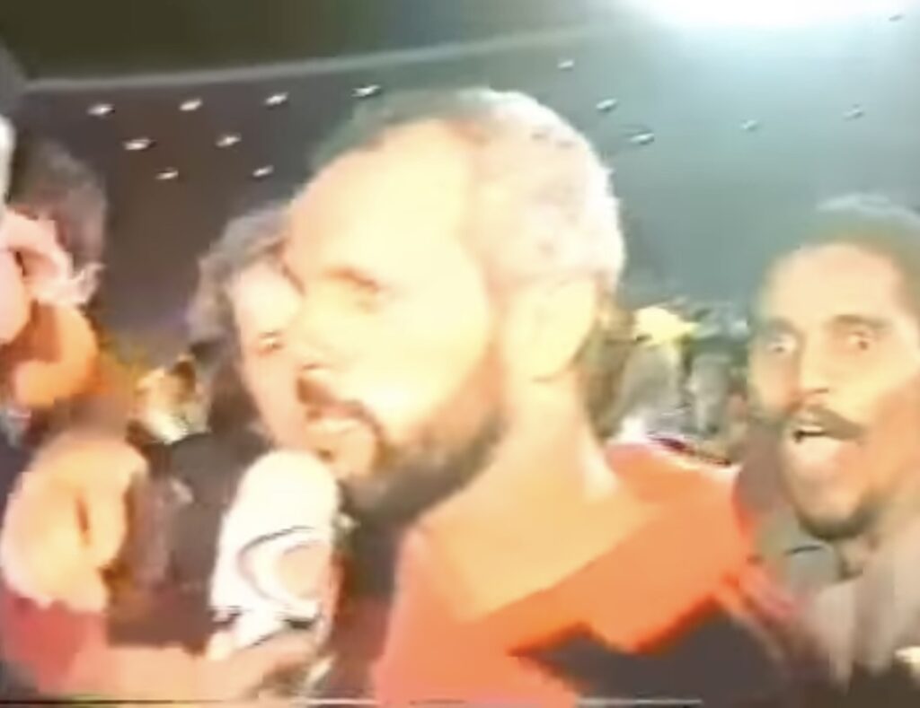 Maestro Junior após o título do Flamengo sobre o Fluminense no Carioca de 1991