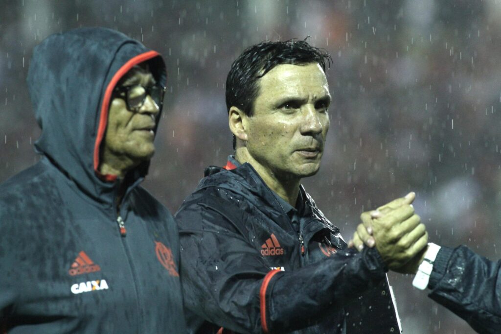 Zé Ricardo e Jayme de Almeida juntos na época de Flamengo