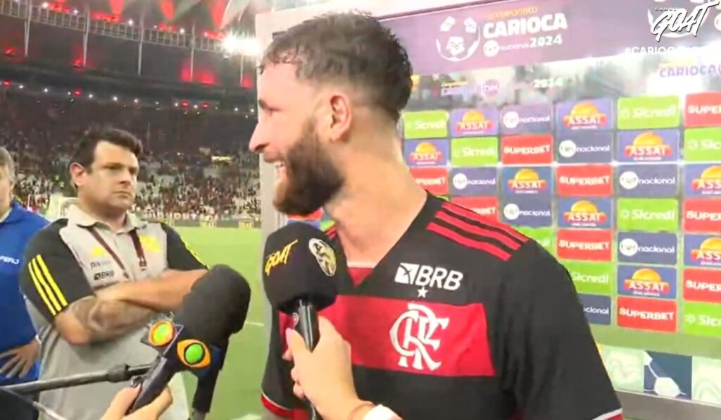 Léo Pereira dedica gol pelo Flamengo