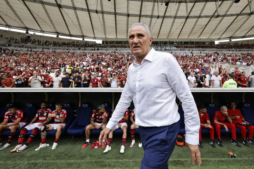 Tite em jogo do Flamengo; treinador confirmou escalação para enfrentar o Boavista