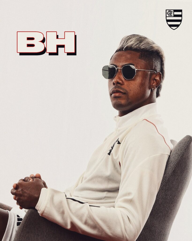 Bruno Henrique em releitura da capa do álbum Ben, de Jorge Ben Jor