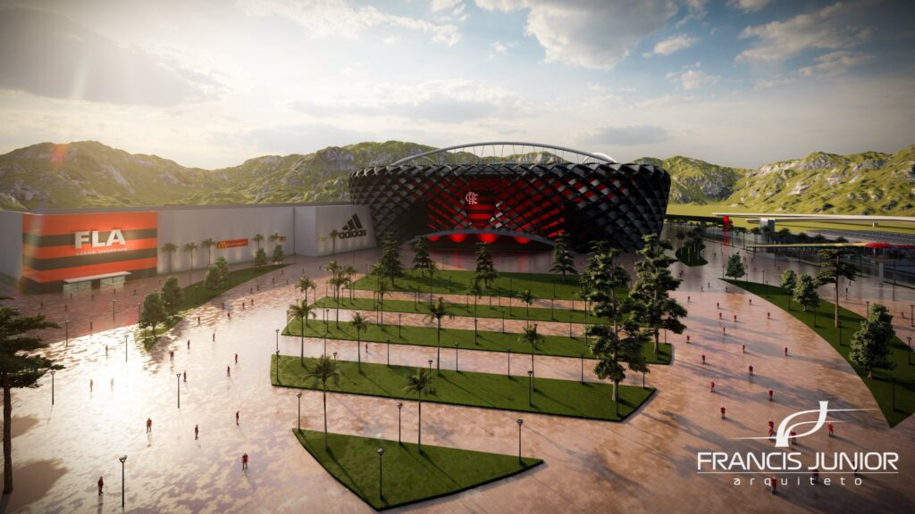 Imagem de possível novo estádio do Flamengo. Foto: Francis Junior