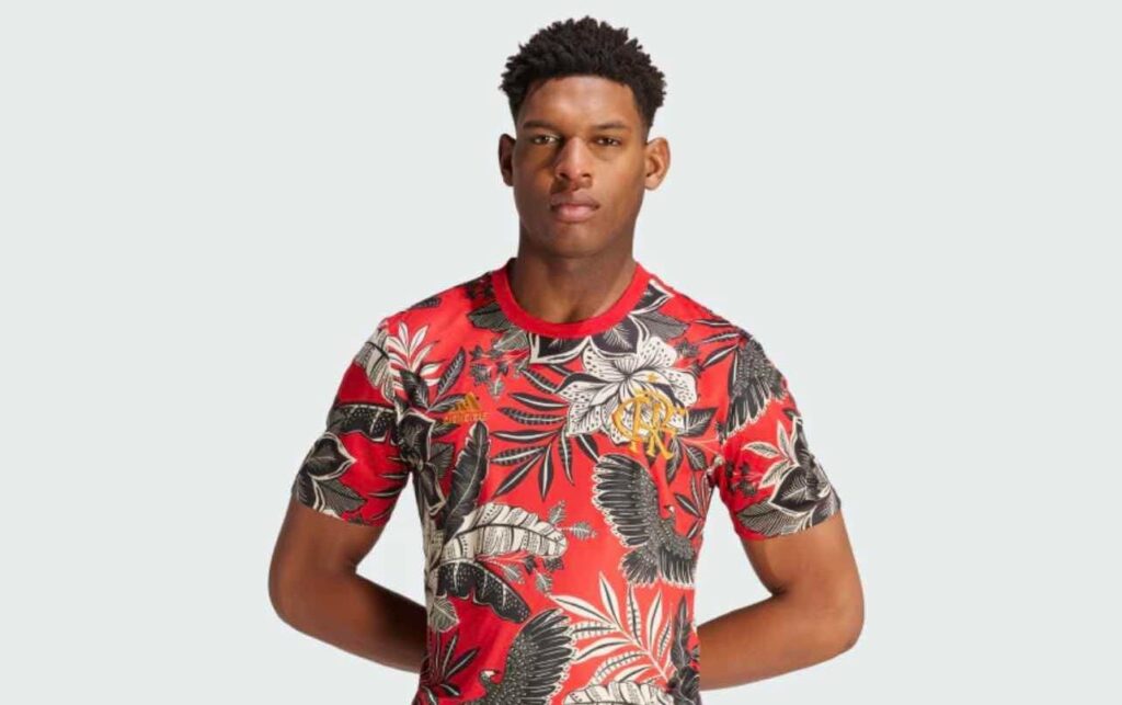 Nova camisa do Flamengo em colaboração com Farm e Adidas