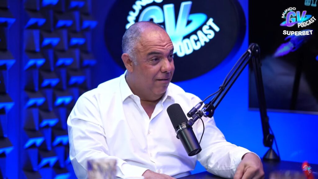 Braz durante participação no Mundo GV Podcast, falando sobre a possibilidade de contratações do Flamengo. Mais Querido tem interesse em Danilo.
