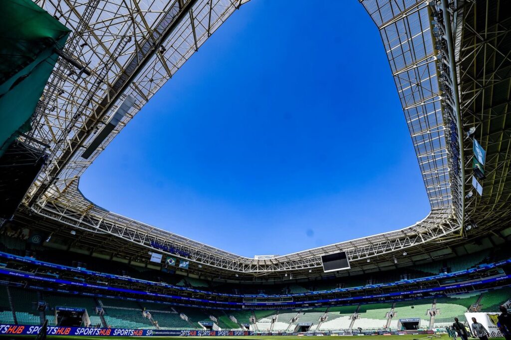 Allianz Parque antes de palmeiras x flamengo pela terceira rodada do campeonato brasileiro 2024