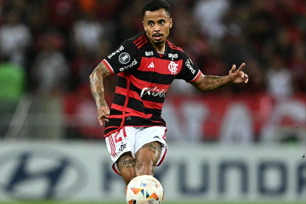 Allan durante Flamengo x Millonarios