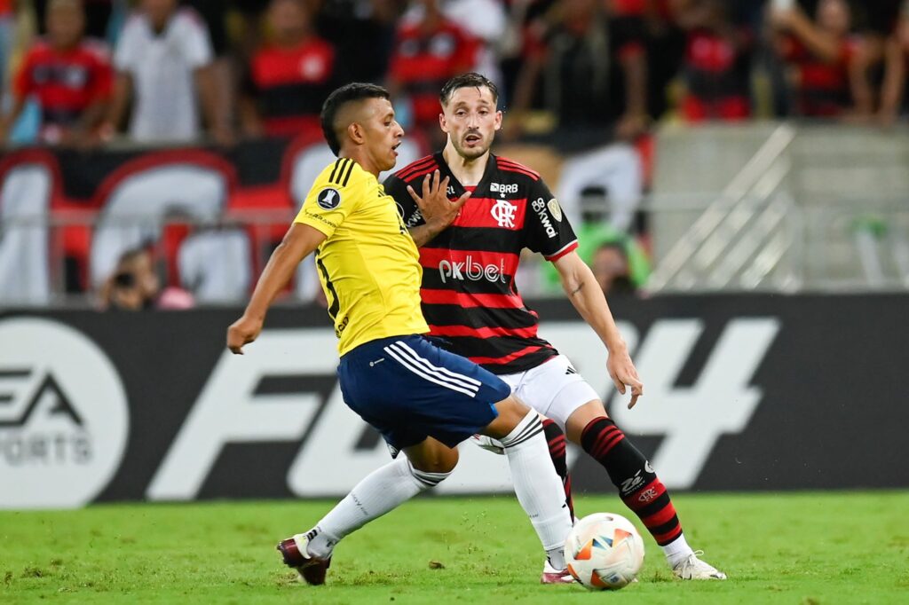 Matias Viña durante Flamengo x Millonarios