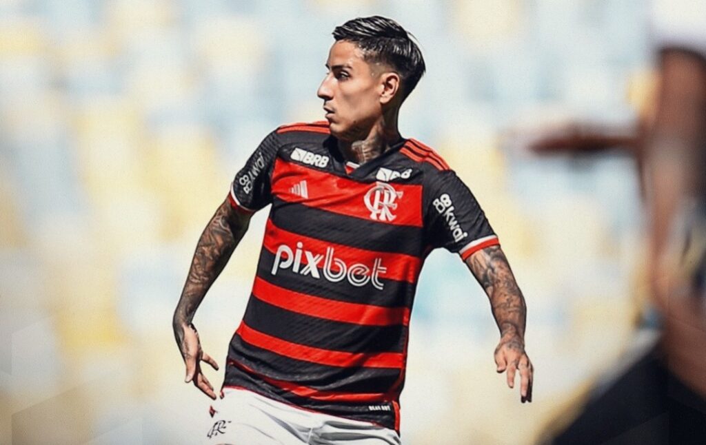 Pulgar desfalca o Flamengo contra o Corinthians