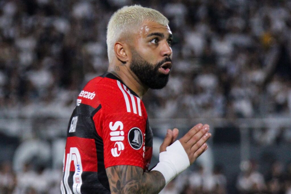 Gabigol em jogo do Flamengo em 2023