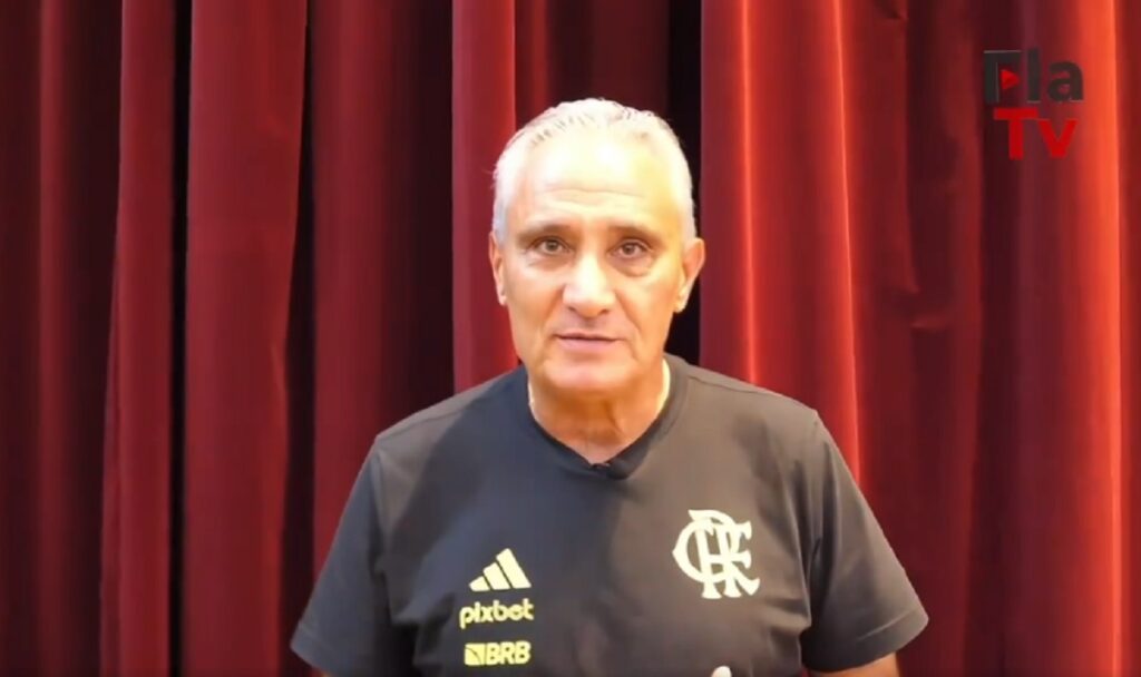 tite em vídeo no canal do flamengo no youtube