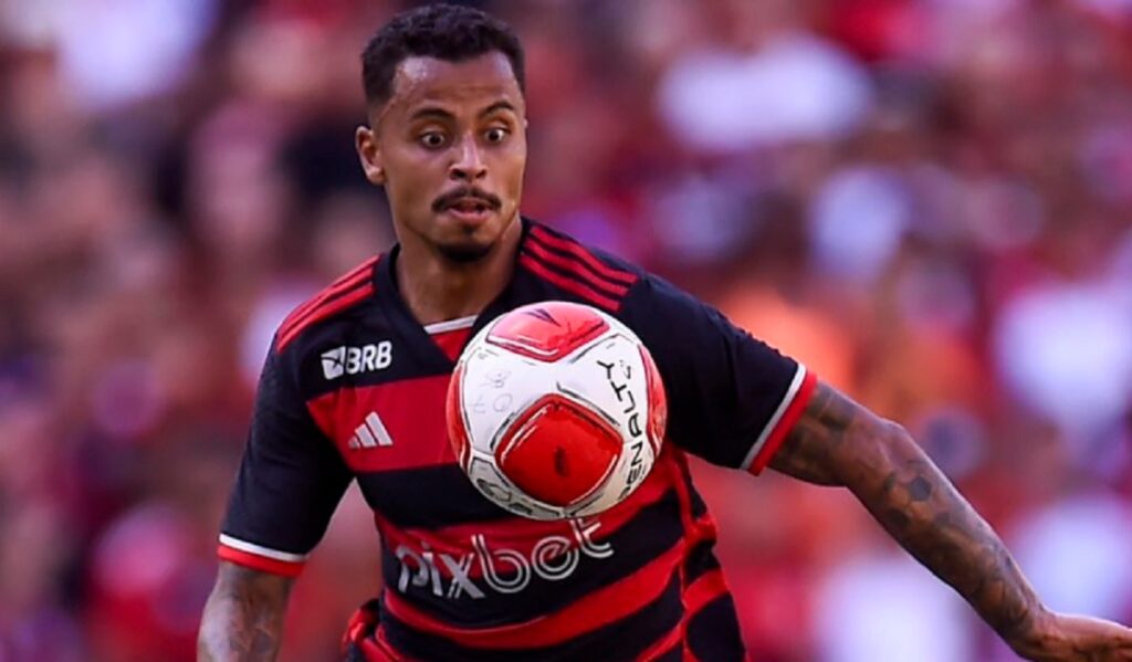 Allan em ação pelo Flamengo