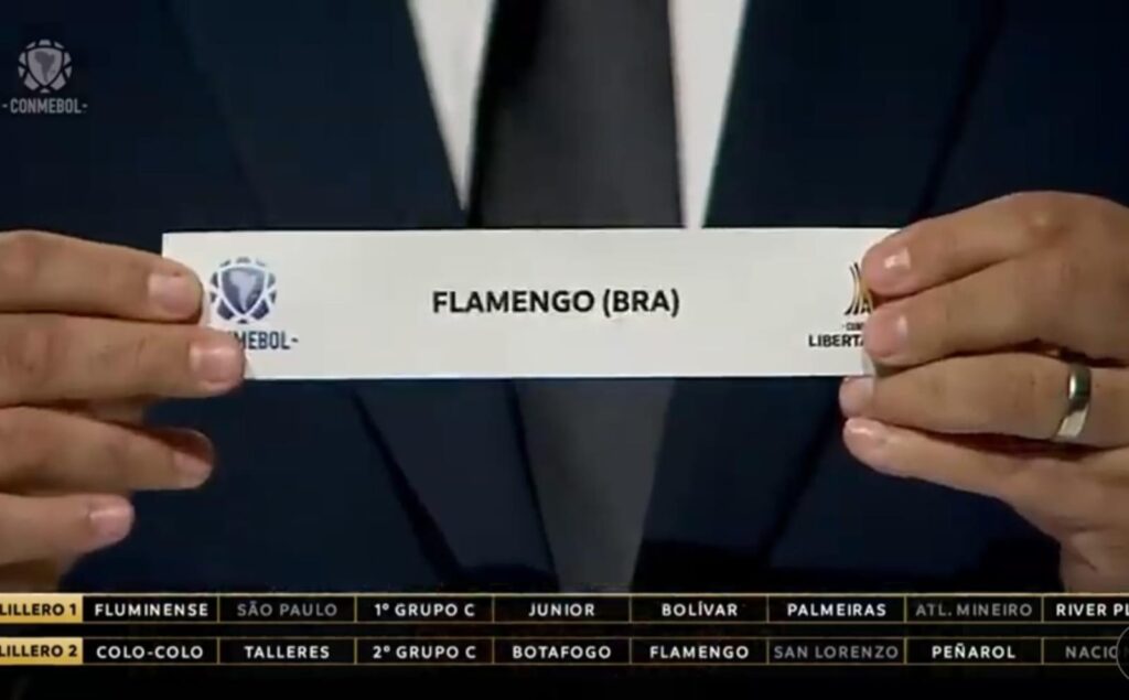 Flamengo sorteado na Libertadores