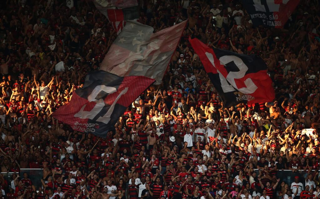 Torcida do Flamengo durante Flamengo 6x1 Vasco