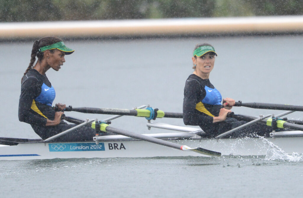  Luana Bartholo, à esquerda, e Fabiana Beltrame em Londres 2012