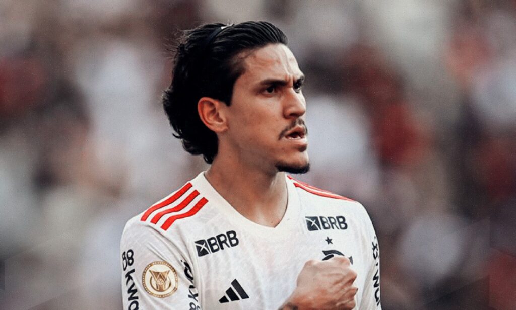 Pedro vibra em gol do Flamengo contra o Vasco