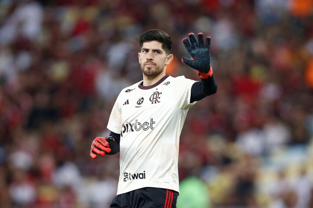 Agustin Rossi, goleiro do Flamengo, no Maracanã