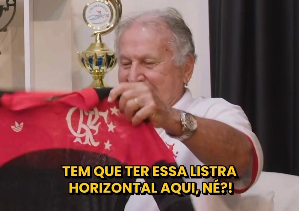 Zico escolhe uniforme mais bonito do Flamengo