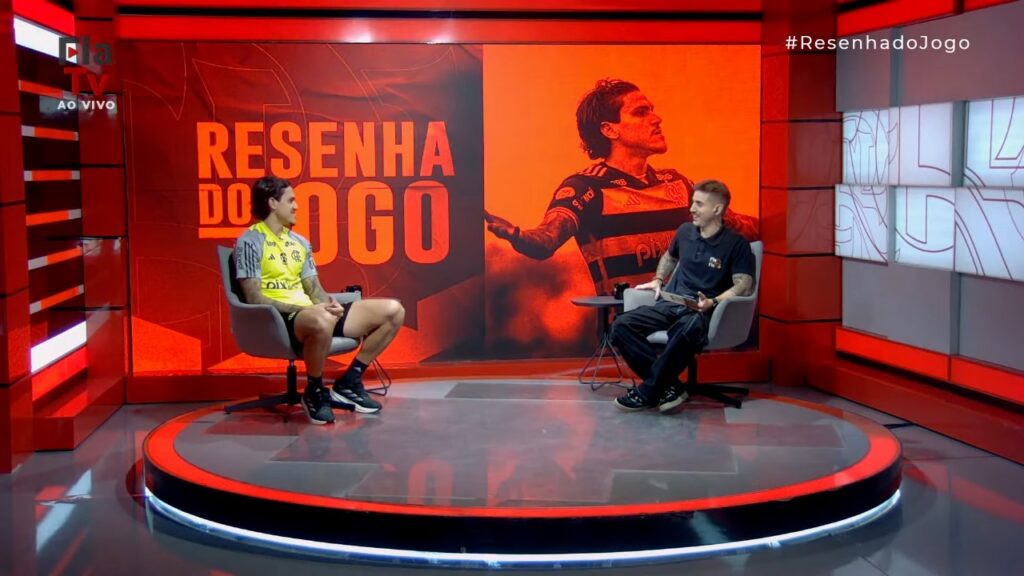 Pedro, atacante do Flamengo, em entrevista para a FlaTV.