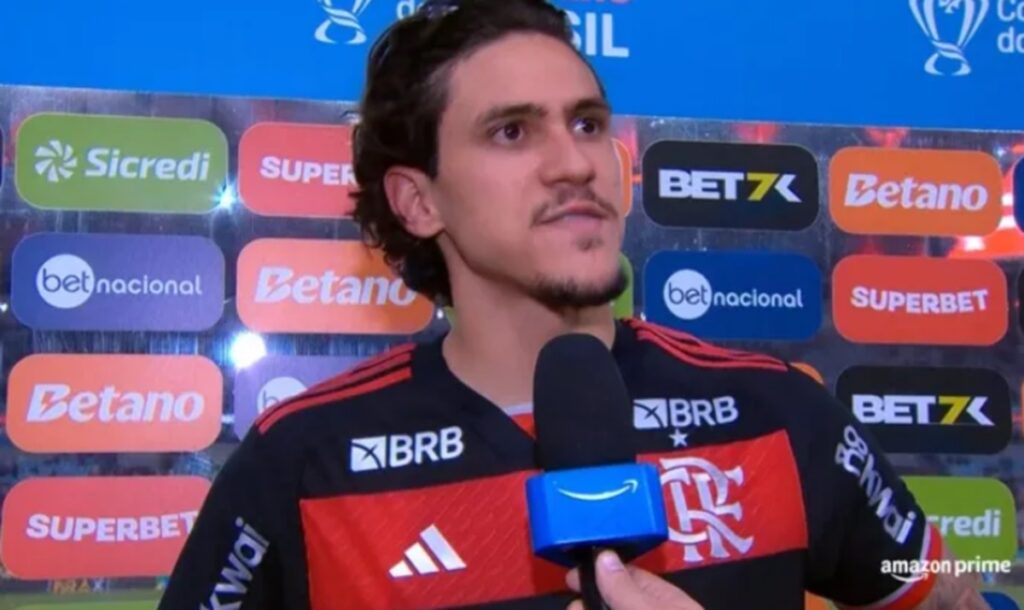 pedro comenta vitória do flamengo contra o palmeiras