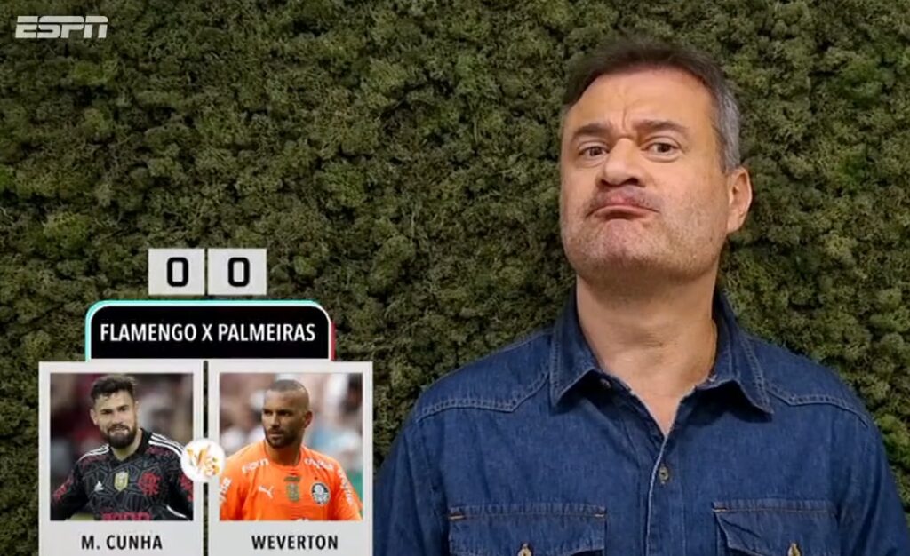 ESPN surpreende em ‘cara-a-cara’ de Flamengo e Palmeiras